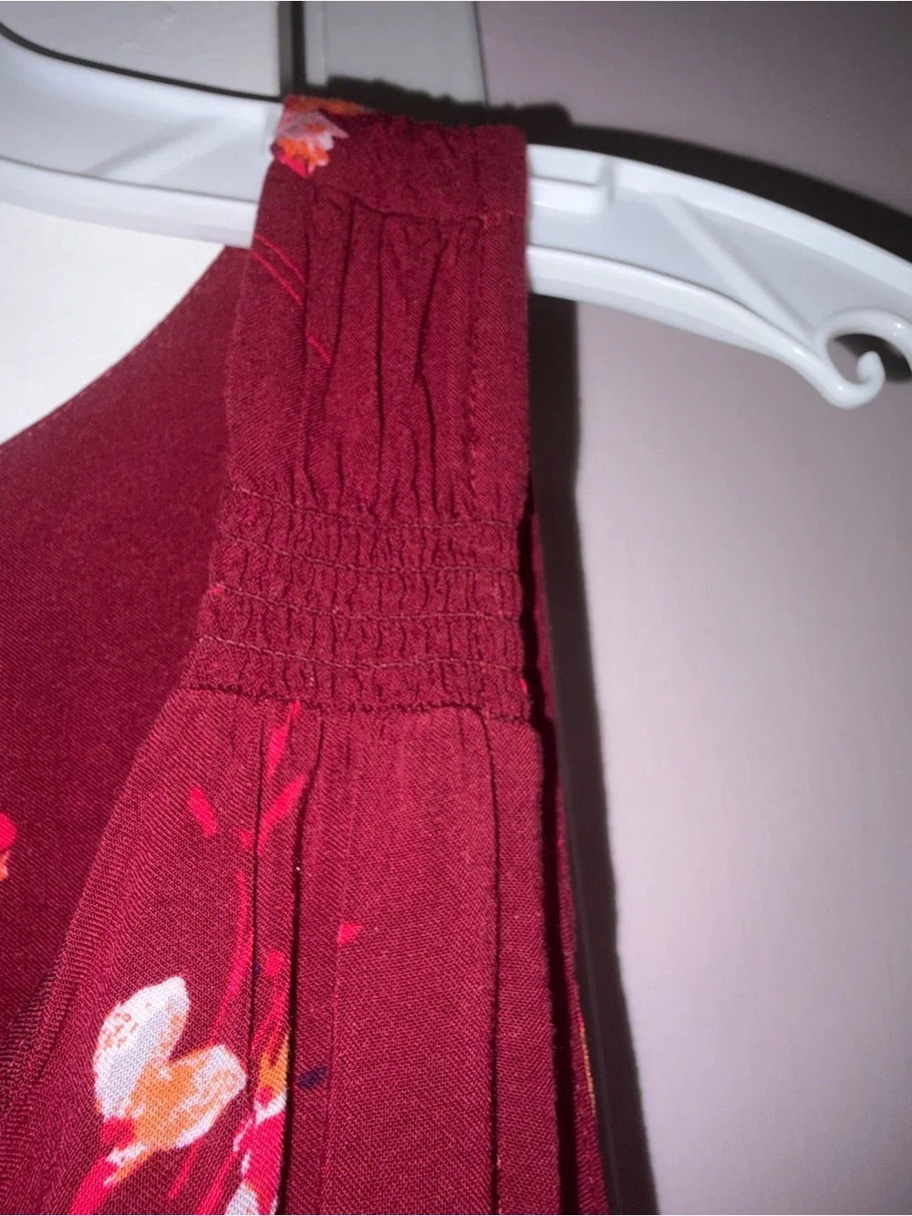 Apt. 9 Burgundy Floral V-Neck Sleeveless Maxi Dress - Picture 7 of 13